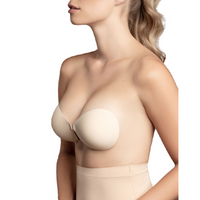 BYE-BRA - SOUTIEN-GORGE INVISIBLE BEIGE BONNET B