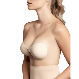 BYE-BRA - SOUTIEN-GORGE INVISIBLE BEIGE BONNET B