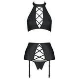 PASSION - ENSEMBLE NANCY CUIR ÉCOLOGIQUE L/XL
