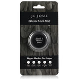 JE JOUE - ANNEAU PÉNIAL EN SILICONE  EXTENSION MAXIMALE - NOIR