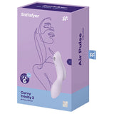 SATISFYER - VIBRATEUR CURVY TRINITY 2 AIR PULSE VIOLETTE