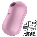 SATISFYER - STIMULATEUR ET VIBRATEUR D'IMPULSIONS D'AIR DE BARBE À COTON LILAS