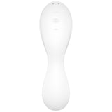 SATISFYER - APPLICATION STIMULATEUR ET VIBRATEUR CURVY TRINITY 5 BLANC