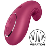 SATISFYER - VIBRATEUR  POSER DIPPING DELIGHT ROUGE