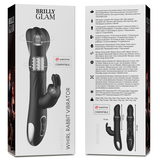 BRILLY GLAM - MOEBIUS VIBROMASSEUR RABBIT ET ROTATIF + TÉLÉCOMMANDE WATCHME
