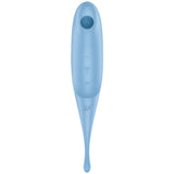 SATISFYER - STIMULATEUR ET VIBRATEUR TWIRLING PRO AIR PULSE BLEU