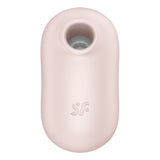 SATISFYER - STIMULATEUR ET VIBRATEUR DOUBLE AIR PULSE PRO TO GO 2 BEIGE