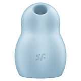 SATISFYER - STIMULATEUR ET VIBRATEUR DOUBLE AIR PULSE PRO TO GO 1 BLEU