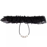 OHMAMA - PEARLS PANTIES ONE SIZE BLACK