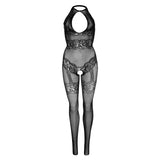 LEG AVENUE - BODYSTOCKING RÉSILLE SANS COUTURE TAILLE UNIQUE - NOIR