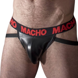 MACHO - MX25RC JOCK CUIR ROUGE M