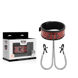 BEGME - COLLIER ÉDITION ROUGE AVEC PINCES  TÉLÉMON AVEC DOUBLURE EN NÉOPRÈNE
