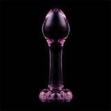 NEBULA SERIES BY IBIZA - PLUG ANAL MODÈLE 2 VERRE BOROSILICATE ROSE 11 CM -O- 3.5 CM
