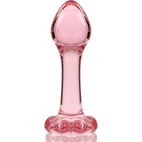 NEBULA SERIES BY IBIZA - PLUG ANAL MODÈLE 2 VERRE BOROSILICATE ROSE 11 CM -O- 3.5 CM