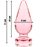NEBULA SERIES BY IBIZA - PLUG ANAL MODÈLE 4 VERRE BOROSILICATE ROSE 11 CM -O- 5 CM