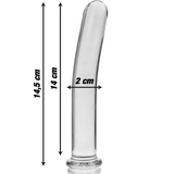 NEBULA SERIES BY IBIZA - MODÈLE 8 GODE EN VERRE BOROSILICATE CLAIR 14.5 CM -O- 2 CM