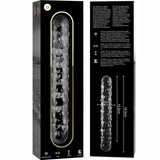 NEBULA SERIES BY IBIZA - MODÈLE 15 GODE EN VERRE BOROSILICATE CLAIR 18.5 CM -O- 3 CM