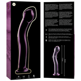 NEBULA SERIES BY IBIZA - MODÈLE 18 GODE EN VERRE BOROSILICATE ROSE 18.5 CM -O- 3.5 CM
