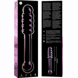 NEBULA SERIES BY IBIZA - MODÈLE 20 GODE EN VERRE BOROSILICATE ROSE 20.5 CM -O- 3 CM