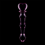 NEBULA SERIES BY IBIZA - MODÈLE 21 GODE EN VERRE BOROSILICATE ROSE 20.5 CM -O- 3.5 CM