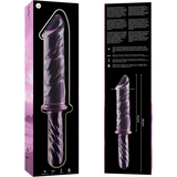 NEBULA SERIES BY IBIZA - MODÈLE 24 GODE EN VERRE BOROSILICATE ROSE 28.5 CM -O- 5 CM