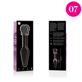 NEBULA SERIES BY IBIZA - PLUG ANAL MODÈLE 7 VERRE BOROSILICATE ROSE 13.5 CM -O- 3 CM