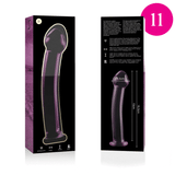 NEBULA SERIES BY IBIZA - MODÈLE 11 GODE EN VERRE BOROSILICATE ROSE 16 CM -O- 3 CM