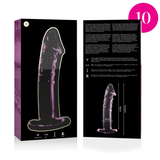 NEBULA SERIES BY IBIZA - MODÈLE 19 GODE EN VERRE BOROSILICATE ROSE 18.5 CM -O- 4 CM