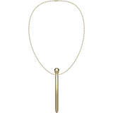 IBIZA - STIMULATEUR DE POCHE CLITO COLLIER CHARGEUR USB 12 MODES DE VIBRATION DORÉ 12,2 X 1,5