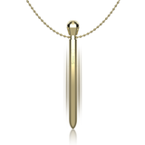 IBIZA - STIMULATEUR DE POCHE CLITO COLLIER CHARGEUR USB 12 MODES DE VIBRATION DORÉ 12,2 X 1,5