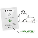 BRUMA - HUILE DE GRAINES DE SATIVA GEL GLISSANT RÉCHAUFFANT SAVEUR DE CANNABIS 6 ML