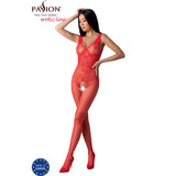 PASSION - BS098 BODYSTOCKING ROUGE TAILLE UNIQUE