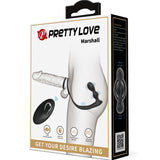 PRETTY LOVE - ANNEAU PÉNIS MARSHALL AVEC PLUG ANAL VIBRANT AVEC TÉLÉCOMMANDE