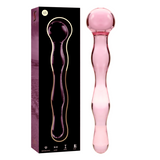 NEBULA SERIES BY IBIZA - MODÈLE 13 GODE EN VERRE BOROSILICATE ROSE 18 CM -O- 3.5 CM