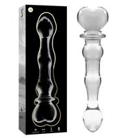 NEBULA SERIES BY IBIZA - MODÈLE 21 GODE EN VERRE BOROSILICATE CLAIR 20.5 CM -O- 3.5 CM