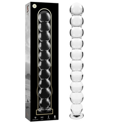 NEBULA SERIES BY IBIZA - MODÈLE 22 GODE EN VERRE BOROSILICATE CLAIR 21.5 CM -O- 2.5 CM