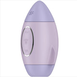 SATISFYER - MISSION CONTROL PETIT VIBRATEUR  DOUBLE IMPULSION LILAS