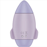 SATISFYER - MISSION CONTROL PETIT VIBRATEUR  DOUBLE IMPULSION LILAS