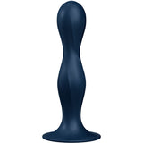 SATISFYER - DILDO EN SILICONE DOUBLE BALL-R BLEU