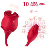 ARMONY - ASPIRATEUR ET VIBRATEUR DE CLITORIS ROSE 10 MODES ROUGE