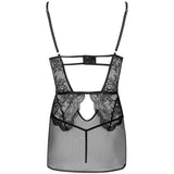 LIVCO CORSETTI FASHION - BARIRIN LC 90633 CHEMISE + CULOTTE NOIR L/XL
