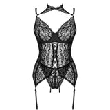 LIVCO CORSETTI FASHION - COLLECTION GIELLANDRA FOR THE SENSES CORSET + CULOTTE NOIR