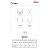 LIVCO CORSETTI FASHION - KARONIN LC 90628 CHEMISE + CULOTTE NOIR