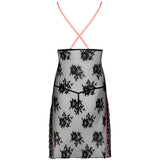 LIVCO CORSETTI FASHION - KARONIN LC 90628 CHEMISE + CULOTTE NOIR L/XL