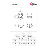 LIVCO CORSETTI FASHION - LINERA FOR THE SENSES COLLECTION SOUTIEN-GORGE + CULOTTE NOIR L/XL