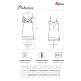 LIVCO CORSETTI FASHION - CHEMISE + CULOTTE MAKREZIAN LC 90545 NOIR L/XL