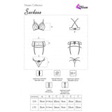 LIVCO CORSETTI FASHION - SNEHANA LC 90443 SOUTIEN-GORGE + JARRETIÈRE + CULOTTE NOIR