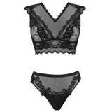 LIVCO CORSETTI FASHION - TIMOSAN LC 90631 SOUTIEN-GORGE + CULOTTE NOIR