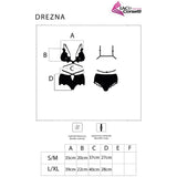 LIVCO CORSETTI FASHION - DREZNA LC 90733 SOUTIEN-GORGE + CULOTTE NOIR