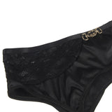 SUBBLIME - LOT 3 PIÈCES SOUTIEN-GORGE + STRING + JARRETIÈRE DENTELLE NOIR L/XL